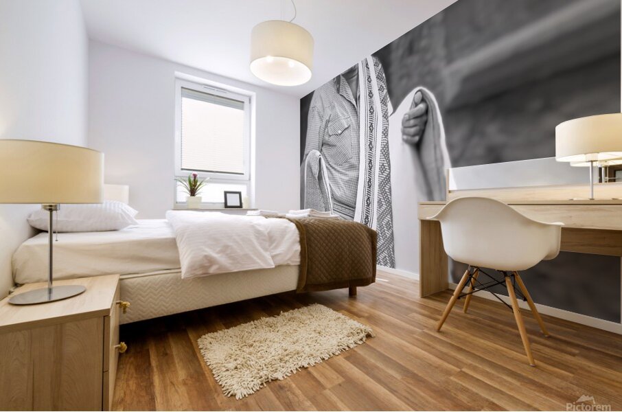 Man with Shawls Mural print