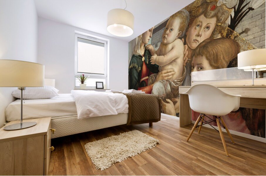 Sandro Botticelli 1445 1510  Madonna and Child with Angels 1470 Mural print