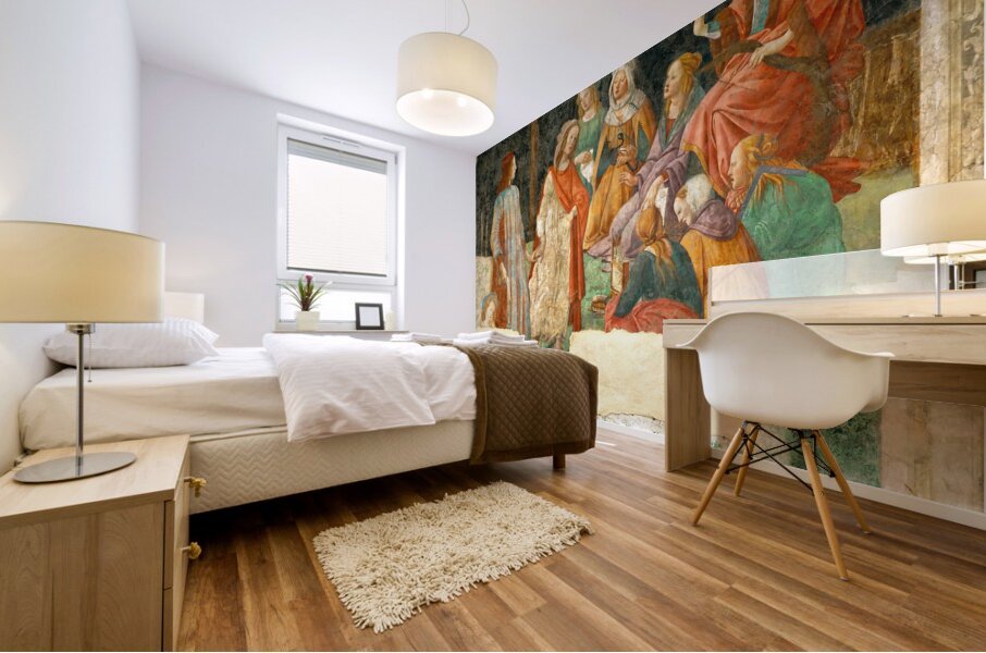 Sandro Botticelli 1445 1510  Young man before the Seven liberal arts 1484 Mural print