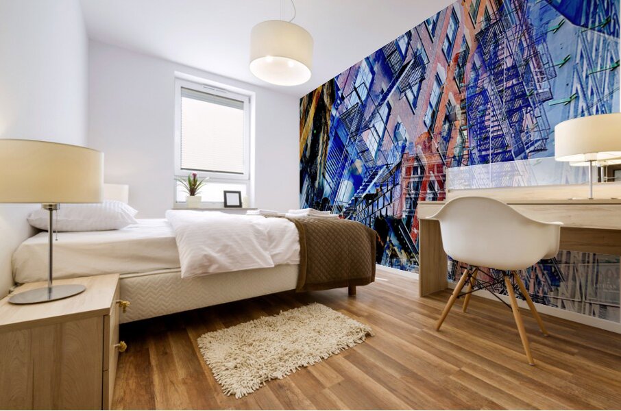 Decades in Glass Mural print