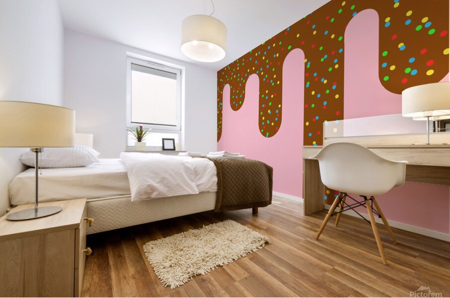ice cream dessert food cake chocolate sprinkles s Mural print
