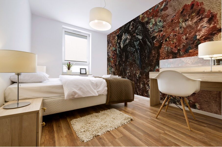 20231207 233010 crow Mural print