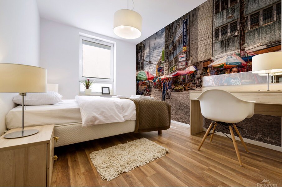 Subic Bay Street Market 7378 Mural print