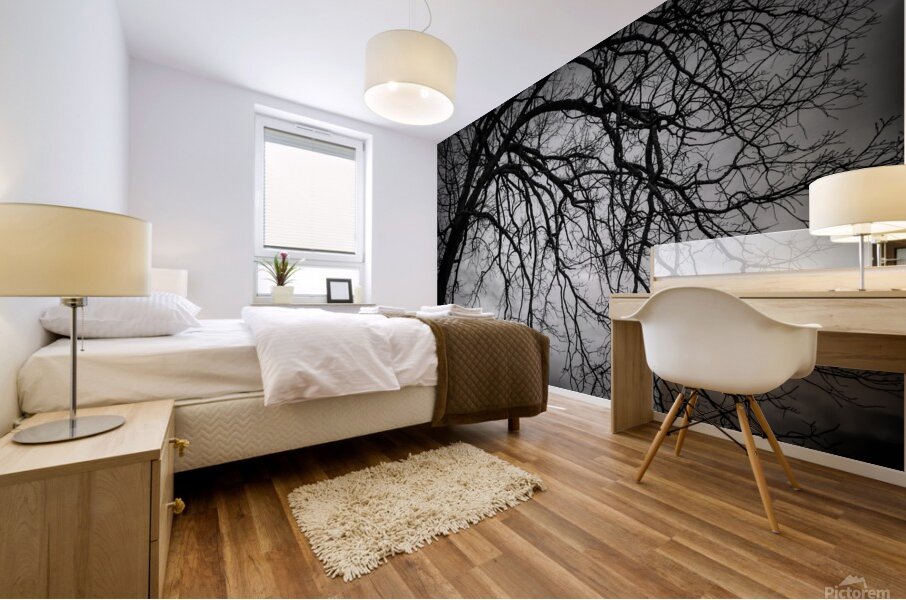 The Naked Tree Silhouette Mural print