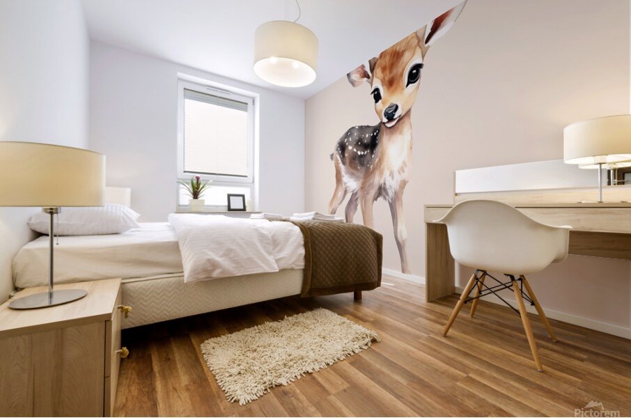 Baby animal Bambi 1 Mural print