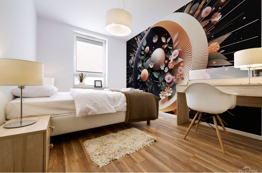 Nature Meets Geometry 16 Mural print