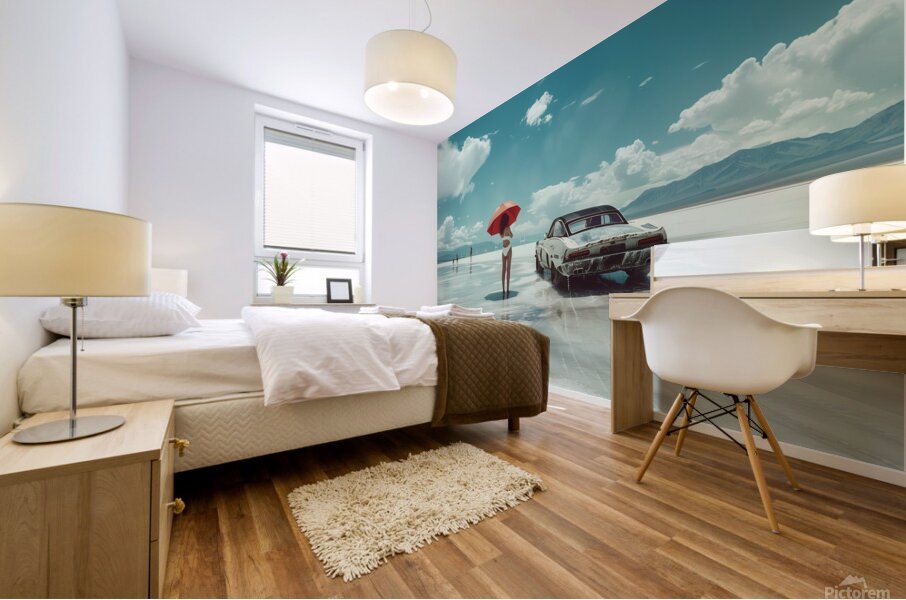 Bonneville Girlfriend  Mural print