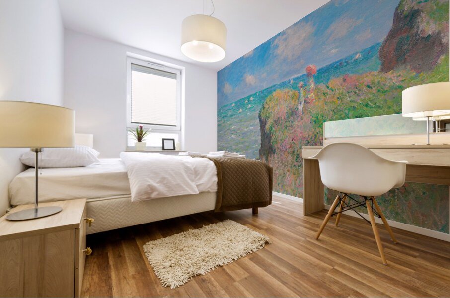 QCL 1180 – The Cliff Walk at Pourville by Claud Mural print