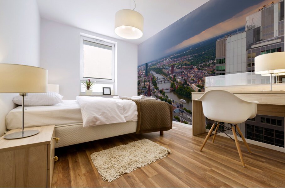 Frankfurt am Main Sunbeams Mural print