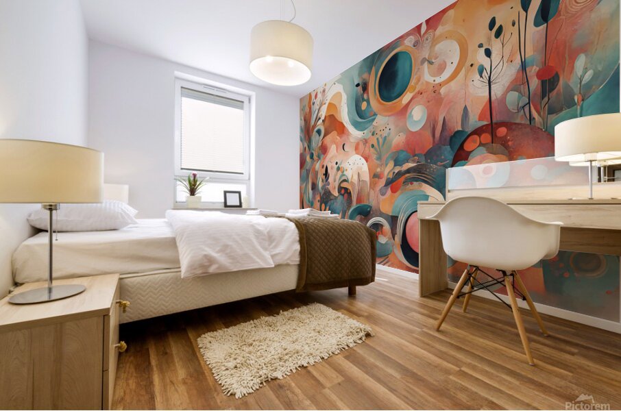 Boho Abstract II  Mural print