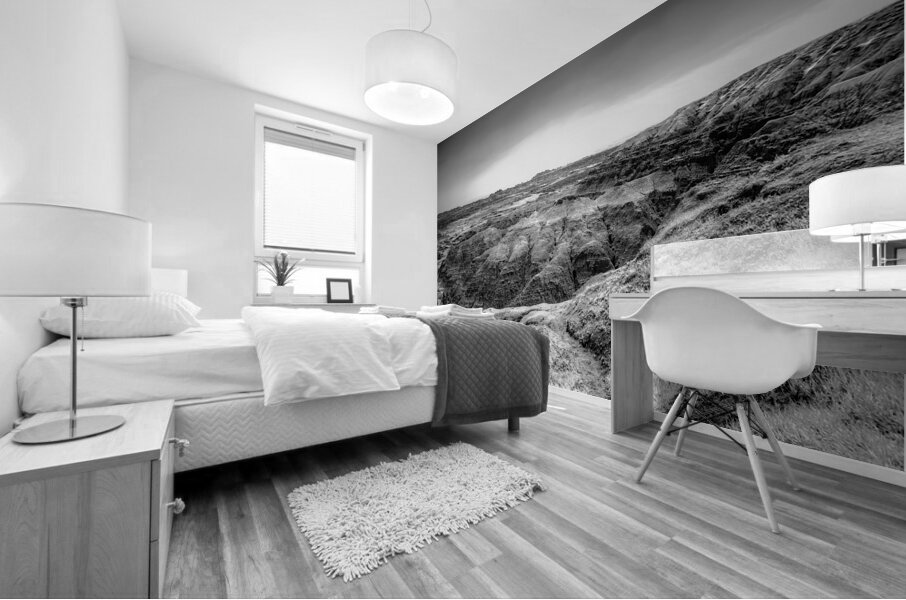 Shadows of the Earth: Echoes of the Badlands White River Mural print