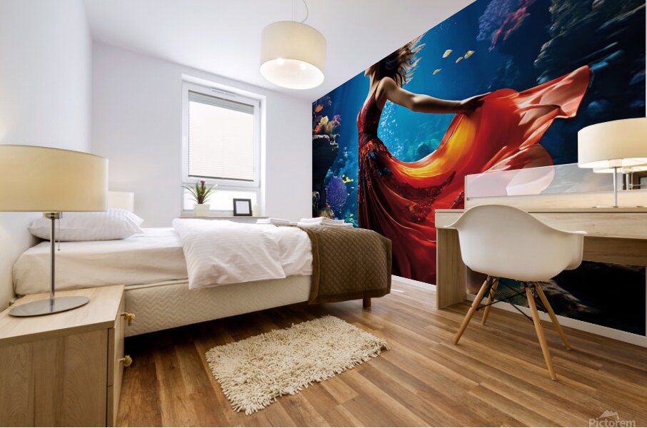 Enchanted Serenity: A Captivating Journey Through Time Mural print