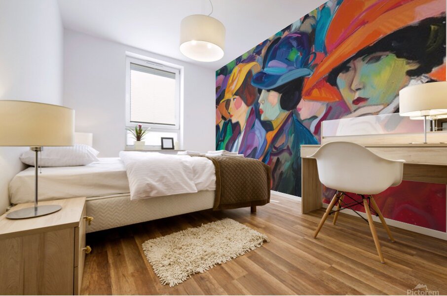 THE COLORFUL CONCLAVE Mural print