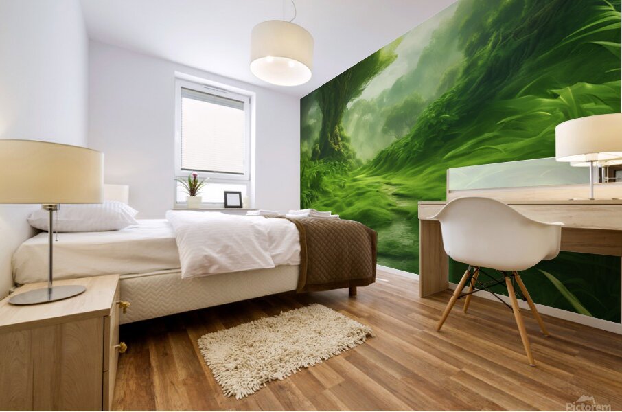 greenery scenery breathtaking high definition photographic creative image Mural print