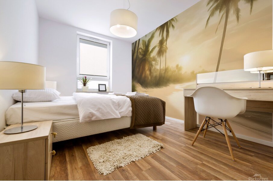 golden sunshine shining  Mural print