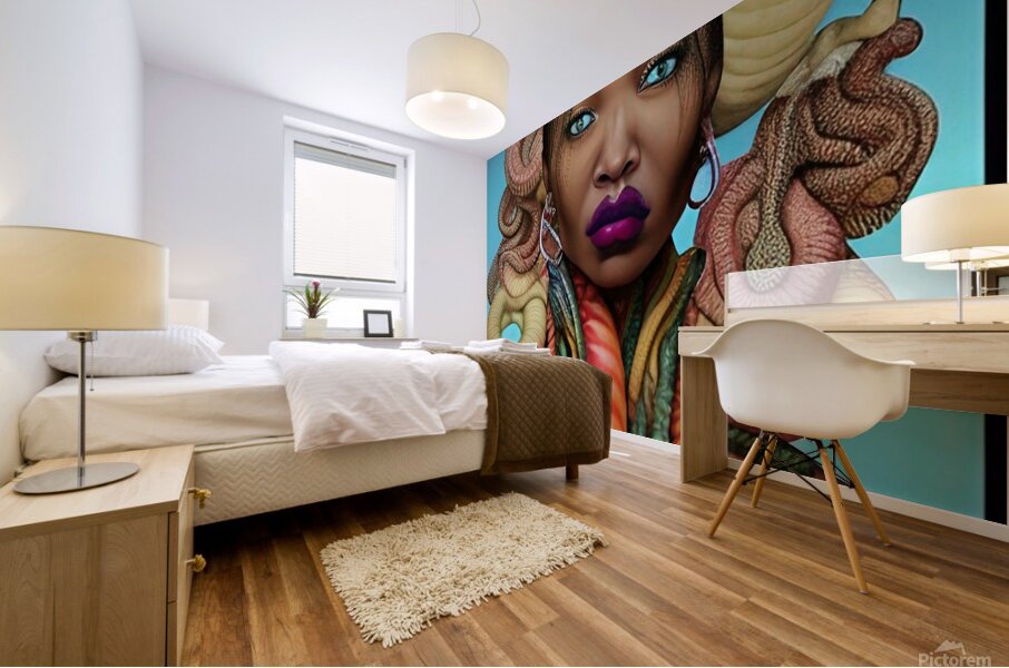 MEDUSA FEAR OF THE BLACK WOMAN 5 Mural print