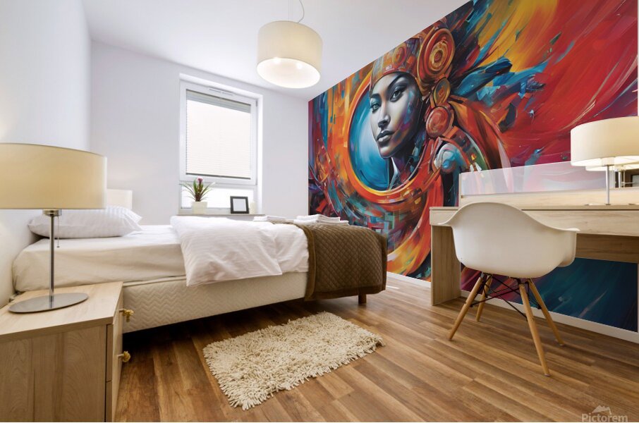 Step into the future with this trendsetting masterpiece of 2024 Mural print