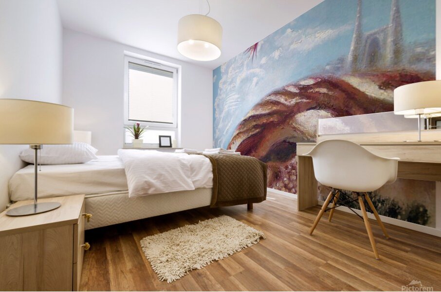 Corny Land Mural print