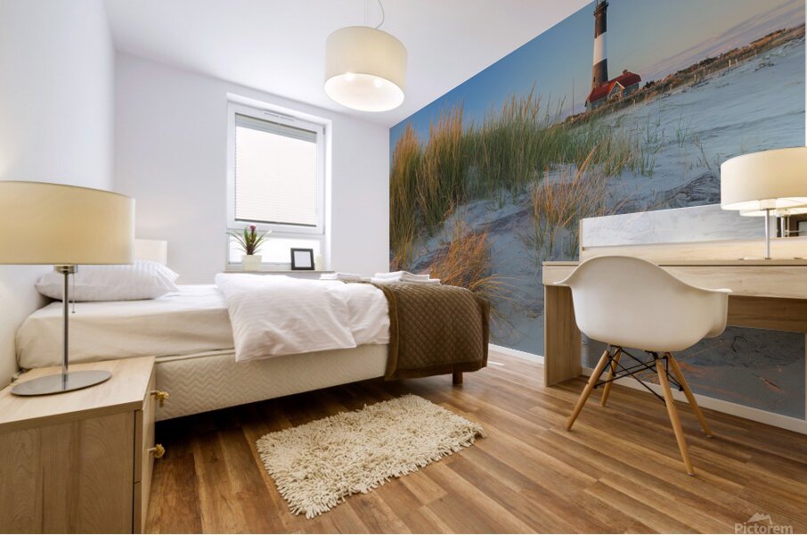 Golden Grass Blue Sky Mural print