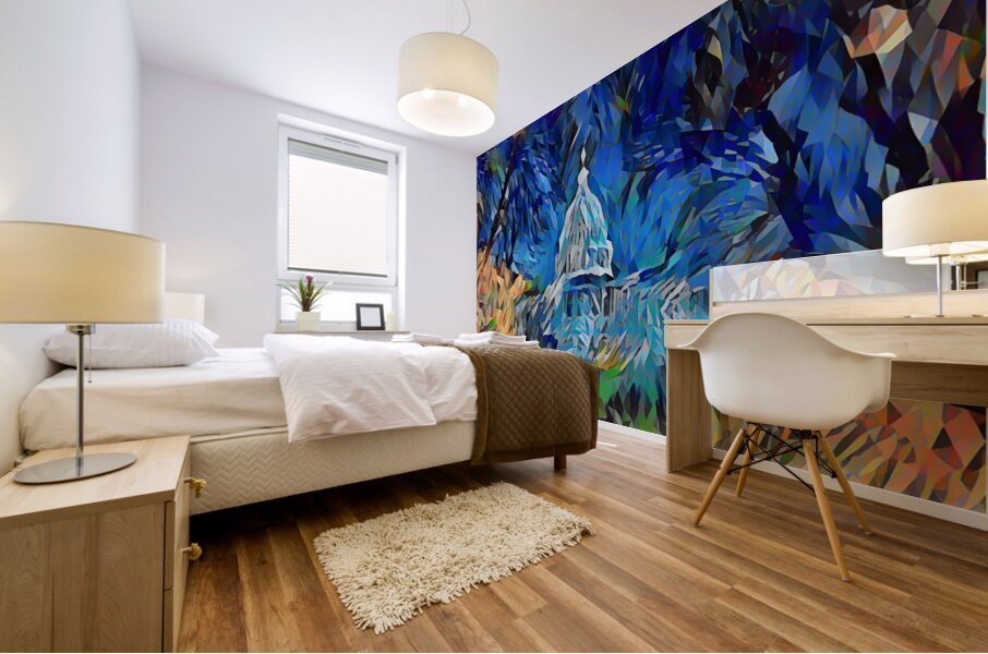 ArtXcl 185 Washington polyart style Mural print