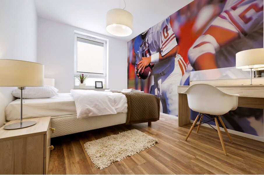 1986 Texas Longhorns Football Art  Mural print