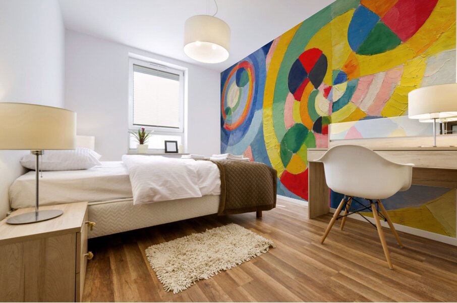 circular forms 1930 roberty delauney Mural print