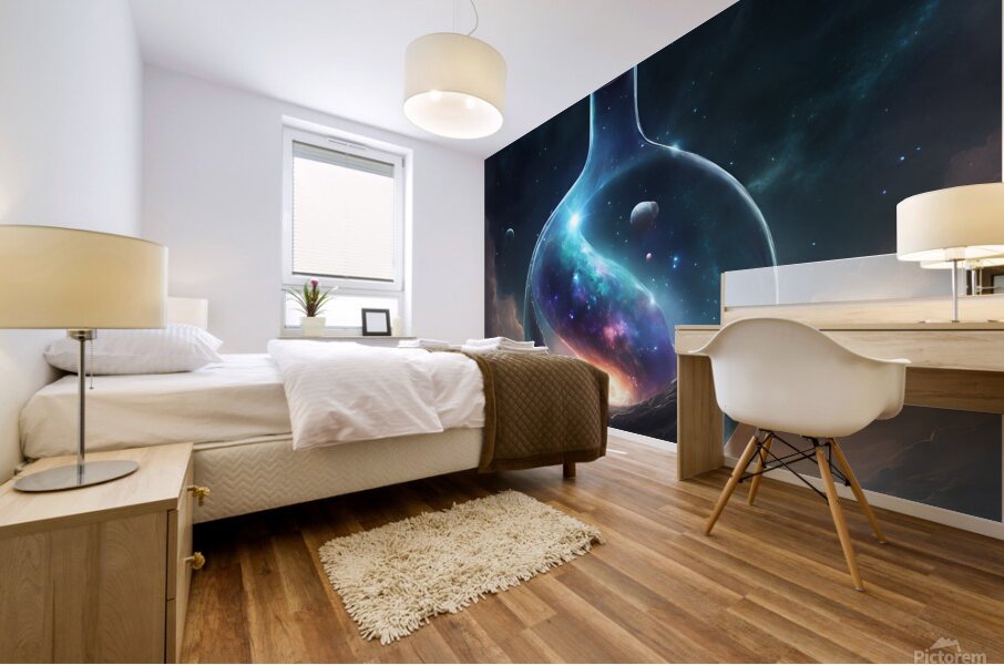 Universe in a Bottle Mural print