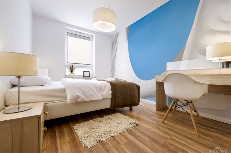 Georgia OKeeffe - Cows Skull White and Blue Mural print