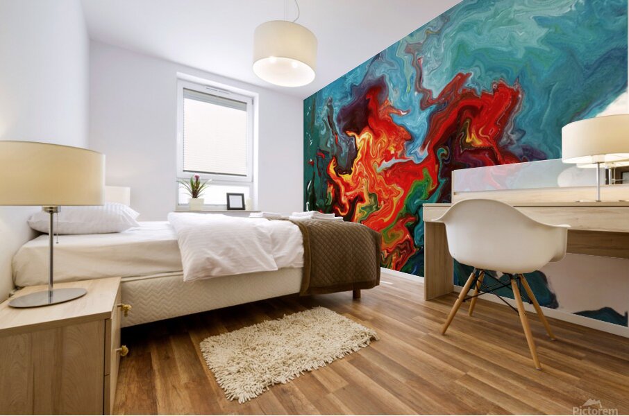 Abstract 84 by Binod Dawadi Mural print