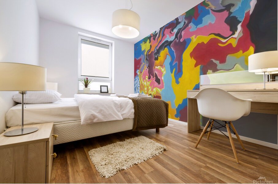 Abstract 78 by Binod Dawadi Mural print