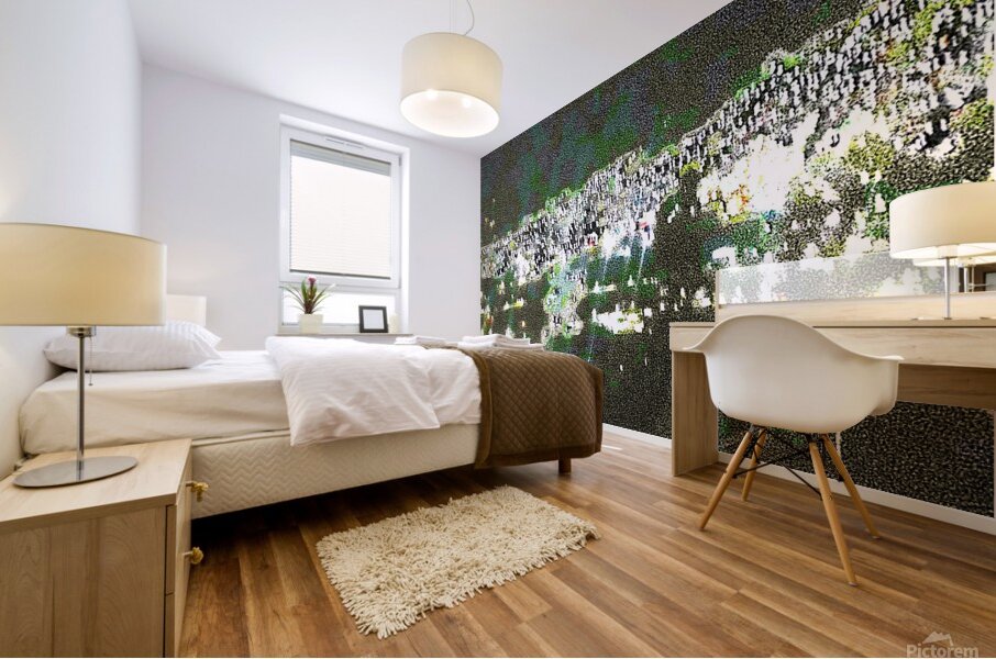 City Scape At Night 109 by Binod Dawadi Mural print