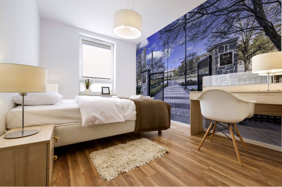 Gate to Olympic Centennieal Park Mural print