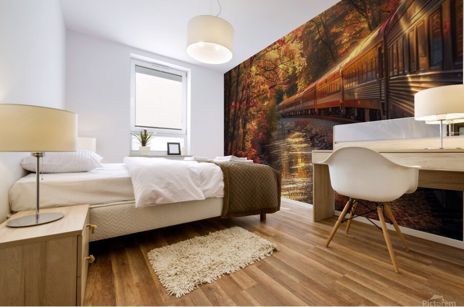 Train Ride Through the Country  Mural print