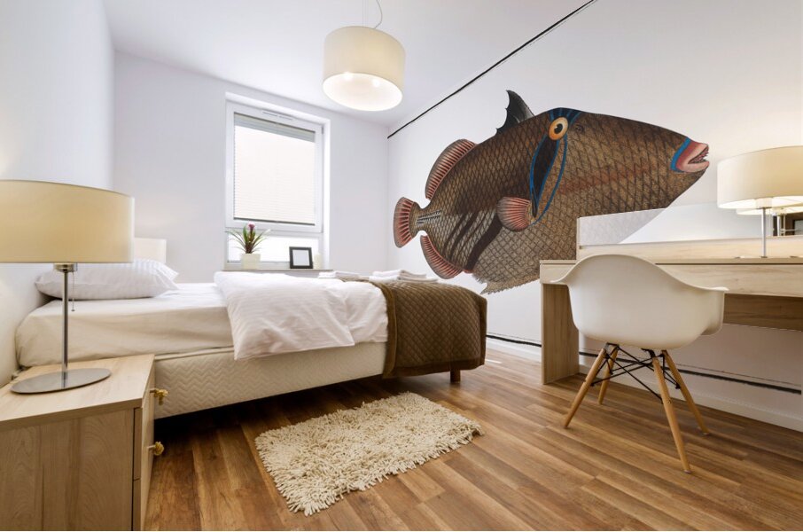 Lagoon Blackbar Triggerfish Mural print