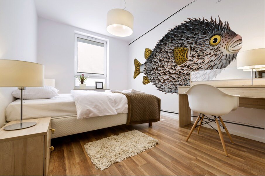 Spot Fin Porcupinefish Mural print