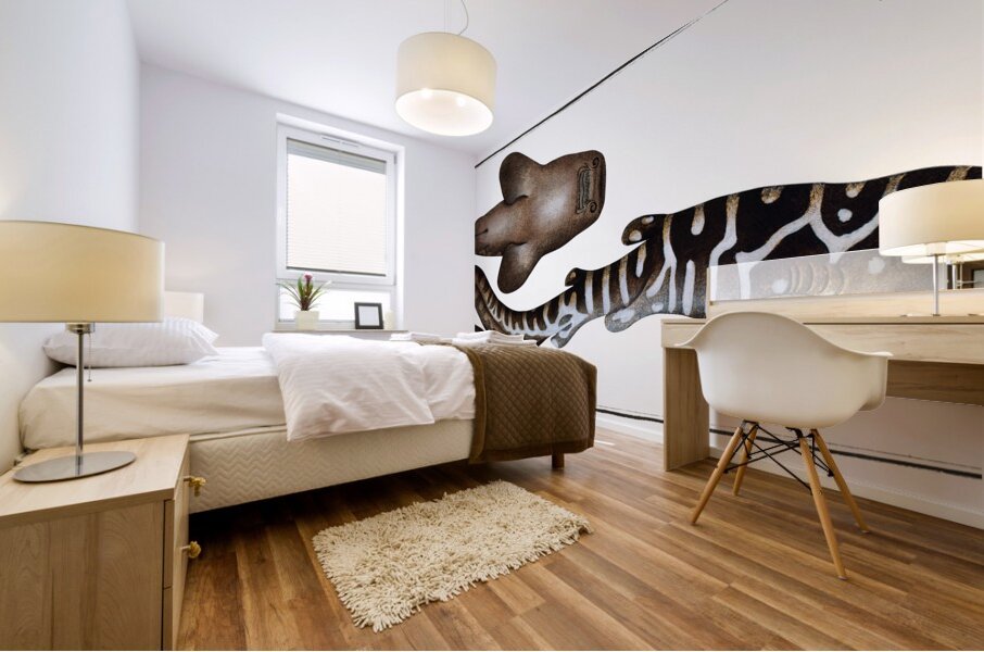 Zebra Shark Mural print