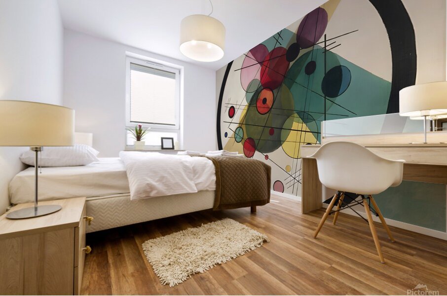 Wassily Kandinsky - Circles In A Circle 1923 Mural print