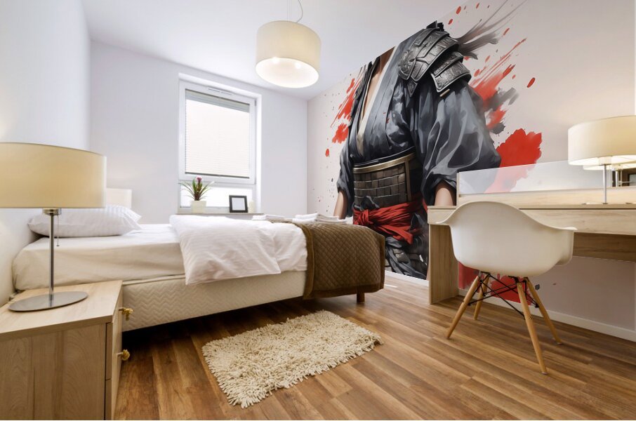 japanese ninja warrior Mural print