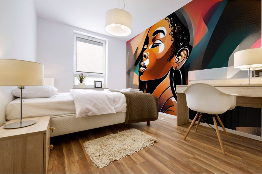 African Lady 23 Mural print