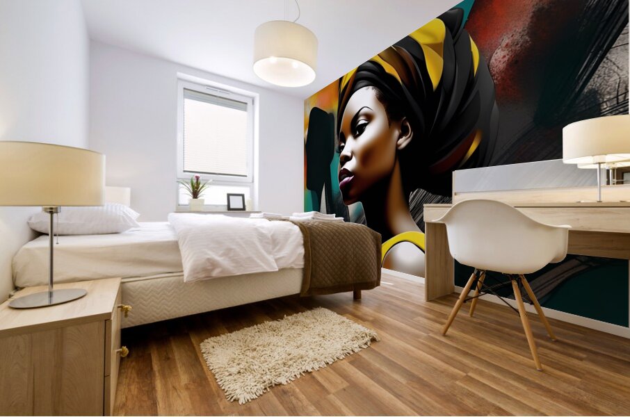 African Lady 18 Mural print