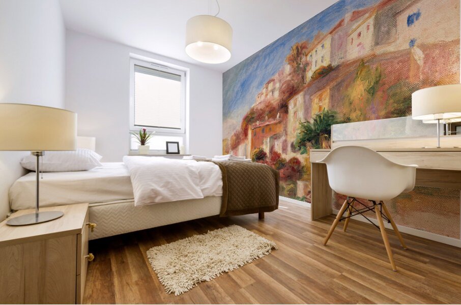 Pierre Auguste Renoir 1841 1919 View from the Garden of the Post Office Cagnes Village vu du jardin de la poste Cagnes 1908 Mural print