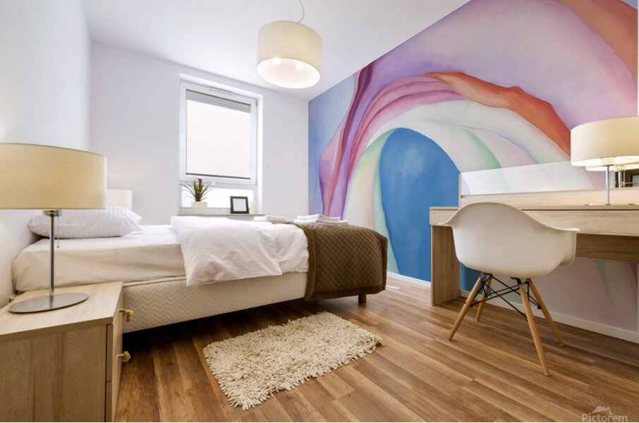 Georgia O Keeffe - Music Pink and Blue  No. 2 . 1918 Mural print