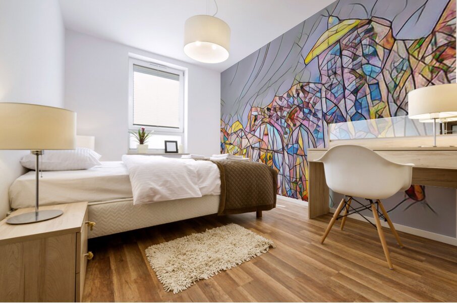 Seas Edge Enigma stretches across a commanding 48 x 19 canv Mural print