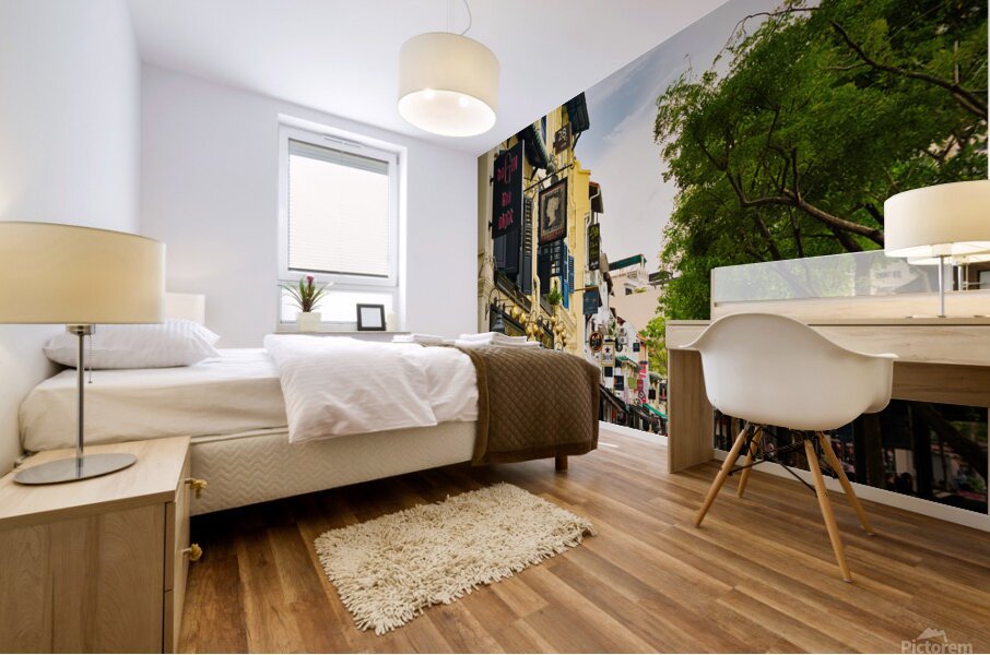 The Rhythm of Boat Quay Mural print