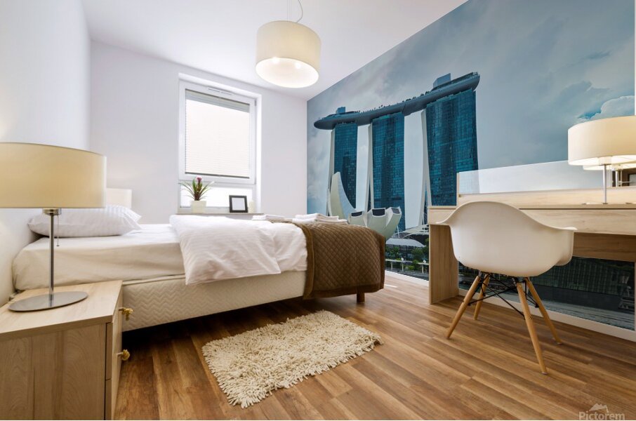 Marina Bay Sands Hotel – Singapore Skyline Mural print