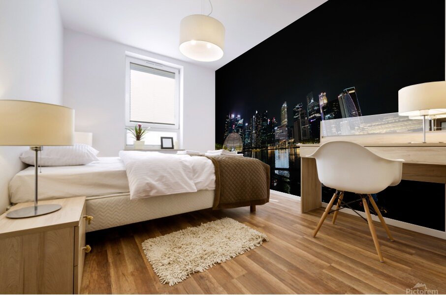 Reflections of Marina Bay Mural print