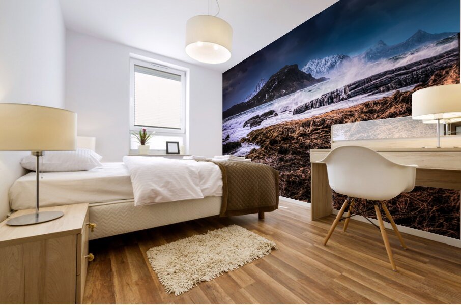 Loften Beach Gale Force Winds Mural print