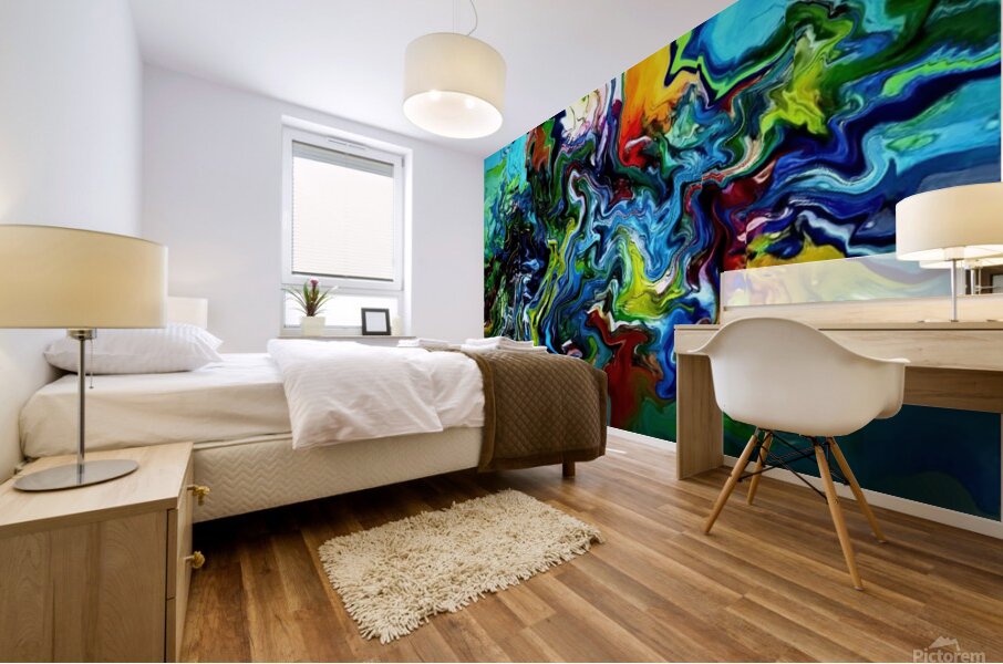 Abstract 98 by Binod Dawadi Mural print