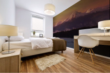 Whale Tails In Southeast Below Chilkat Mtns Digital Composite Mural print