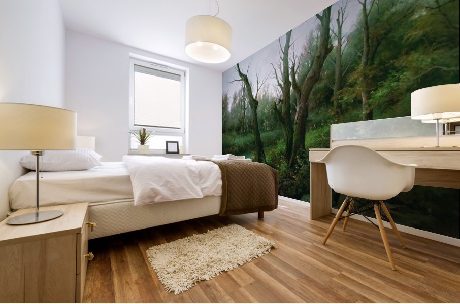 A cold day Mural print